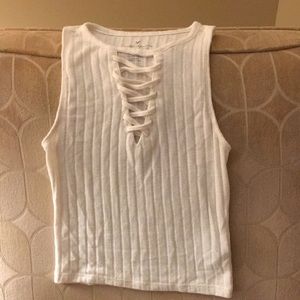 Off white sleeveless top